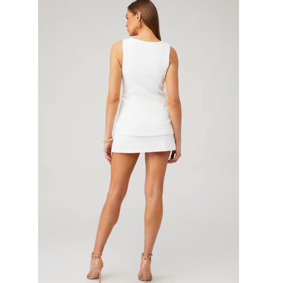 AMANDA UPRICHARD Kya Romper in Ivory Size Medium - Picture 12 of 16